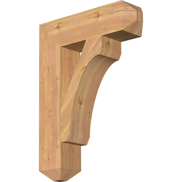 Ekena Millwork Legacy Craftsman Smooth Bracket, Western Red Cedar, 5 1/2"W x 22"D x 30"H BKT06X22X30LEC04SWR - main